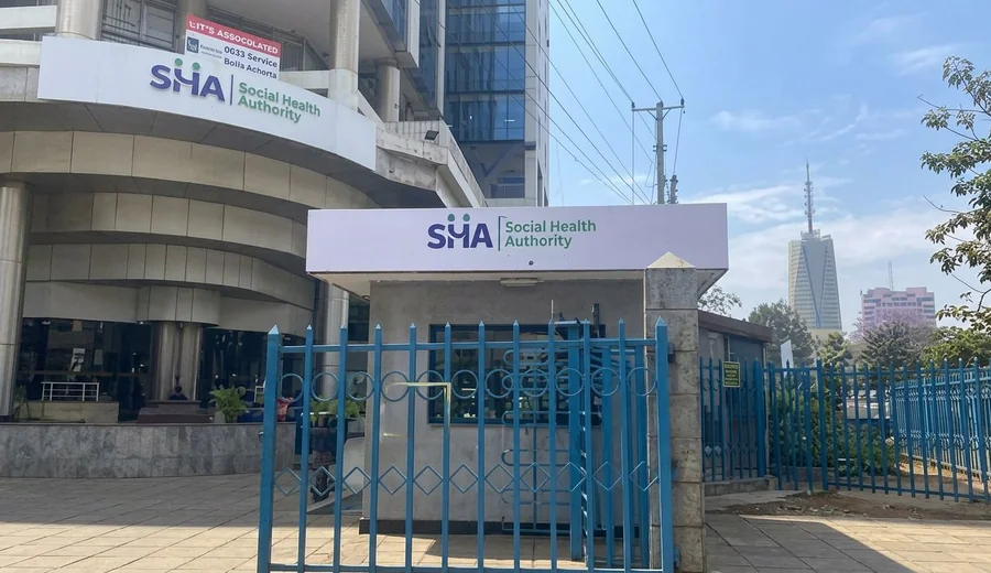 2 × 500KVA sound attenuated diesel standby generators installed at Social Health Authority headquarters, Nairobi