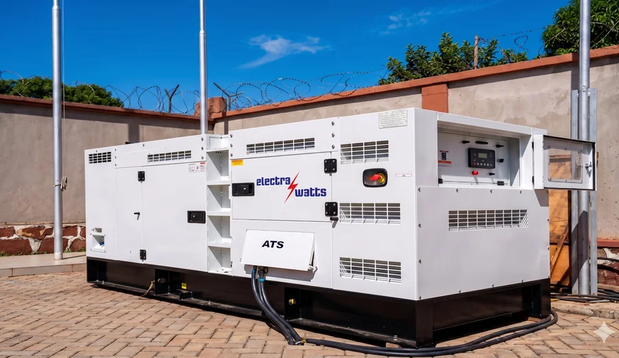 150KVA generator set installed at EAHRC headquarters in Bujumbura, Burundi